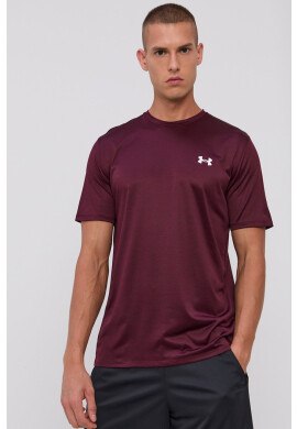 Under Armour Тениска 1361426 мъжка в кафяво с изчистен дизайн - Pepit.bg