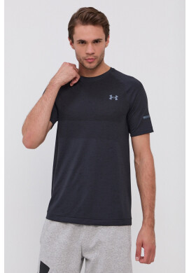Under Armour Тениска мъжка в черно с принт - Pepit.bg
