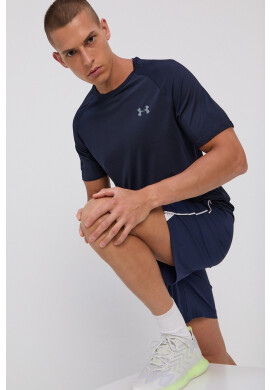 Under Armour Тениска 1345317 мъжка в тъмносиньо с изчистен дизайн - Pepit.bg