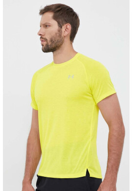 Under Armour Тениска за бягане в жълто с изчистен дизайн - Pepit.bg