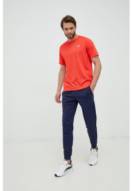 Under Armour Тениска за бягане в червено с изчистен дизайн - Pepit.bg