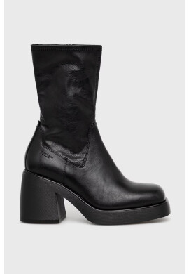 Vagabond Shoemakers Боти Brooke дамски в черно с висок ток - Pepit.bg