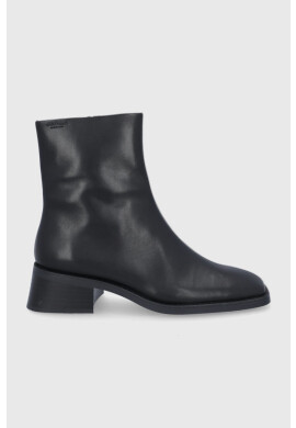 Vagabond Shoemakers Кожени боти дамски в черно с висок ток - Pepit.bg