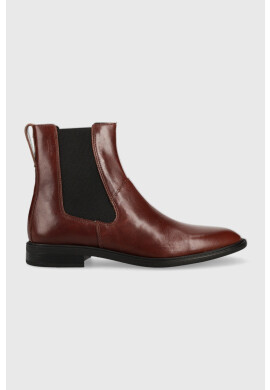 Vagabond Shoemakers Кожени боти челси Frances 2.0 в кафяво с равна подметка - Pepit.bg