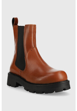 Vagabond Shoemakers Кожени боти челси Cosmo 2.0 в кафяво с равна подметка - Pepit.bg