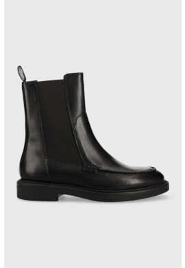 Vagabond Shoemakers Кожени боти челси Alex W в черно с равна подметка - Pepit.bg