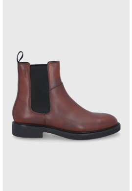Vagabond Shoemakers Кожени боти челси мъжки в кафяво - Pepit.bg