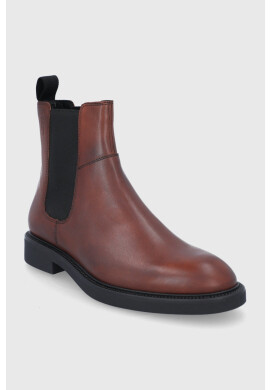Vagabond Shoemakers Кожени боти челси мъжки в кафяво - Pepit.bg
