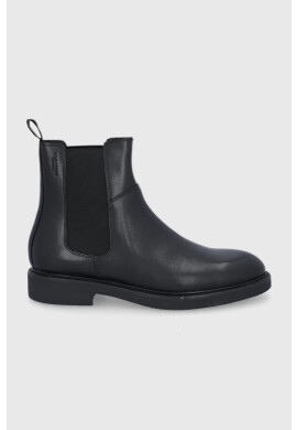 Vagabond Shoemakers Кожени боти челси мъжки в черно - Pepit.bg
