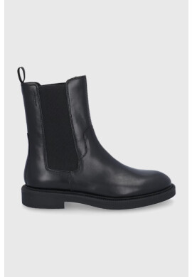 Vagabond Shoemakers Кожени боти челси дамски в черно с равна подметка - Pepit.bg