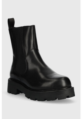 Vagabond Shoemakers Кожени боти челси Cosmo 2.0 в черно с платформа с лека изолация - Pepit.bg