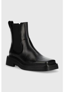 Vagabond Shoemakers Кожени боти челси Eyra в черно с висок ток - Pepit.bg