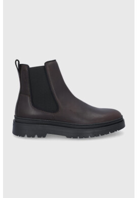 Vagabond Shoemakers Кожени боти челси мъжки в кафяво - Pepit.bg