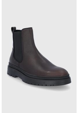 Vagabond Shoemakers Кожени боти челси мъжки в кафяво - Pepit.bg