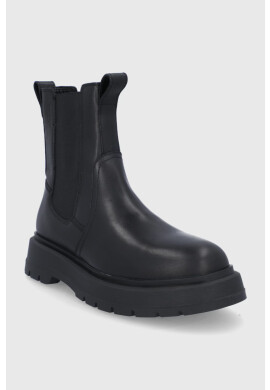 Vagabond Shoemakers Кожени боти челси мъжки в черно - Pepit.bg