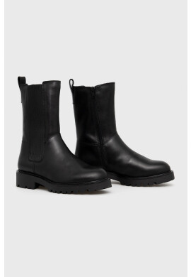 Vagabond Shoemakers Кожени боти челси Kenova дамски в черно с равна подметка с изолация - Pepit.bg