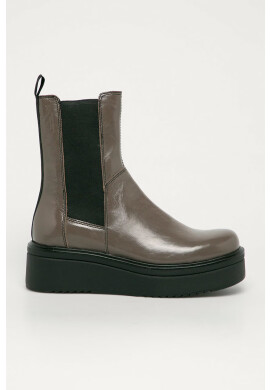 Vagabond Shoemakers Кожени боти челси Tara в черно с платформа - Pepit.bg