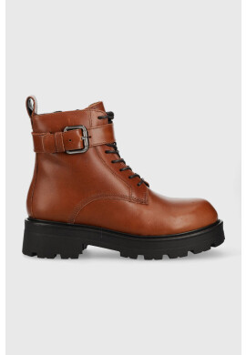Vagabond Shoemakers Кожени боти Cosmo 2.0 в кафяво с равна подметка с изолация - Pepit.bg