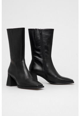 Vagabond Shoemakers Кожени боти дамски в черно с висок ток - Pepit.bg