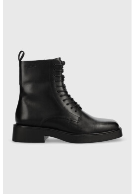 Vagabond Shoemakers Кожени боти Jillian в черно с висок ток - Pepit.bg
