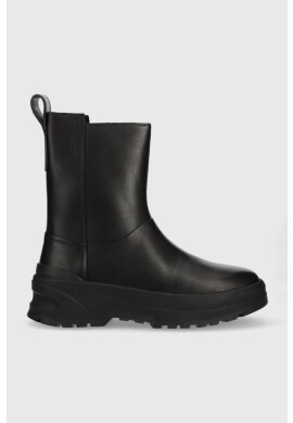 Vagabond Shoemakers Кожени боти Maxime в черно с платформа с лека изолация - Pepit.bg
