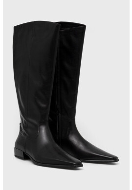 Vagabond Shoemakers Кожени ботуши Nella в черно с равна подметка - Pepit.bg