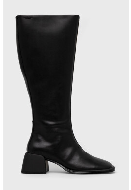 Vagabond Shoemakers Кожени ботуши Ansie в черно с висок ток - Pepit.bg