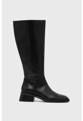 Vagabond Shoemakers Кожени ботуши Blanca в черно с висок ток - Pepit.bg