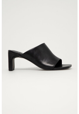 Vagabond Shoemakers Кожени чехли Luisa в бежово с висок ток - Pepit.bg