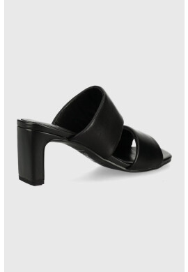 Vagabond Shoemakers Кожени чехли Luisa в черно с висок ток - Pepit.bg