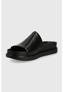 Vagabond Shoemakers Кожени чехли Erin в черно с платформа - Pepit.bg