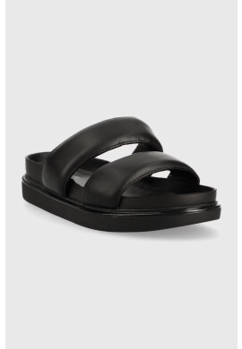 Vagabond Shoemakers Кожени чехли ERIN в черно с платформа - Pepit.bg