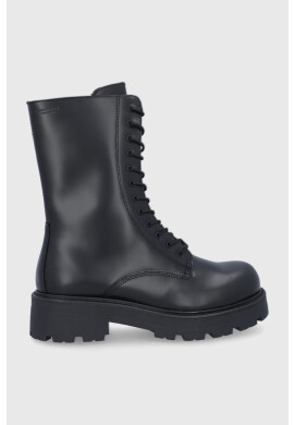 Vagabond Shoemakers Кожени кубинки Cosmo в черно с платформа - Pepit.bg