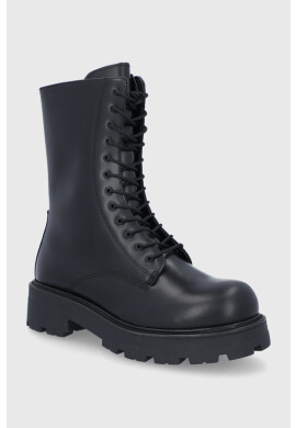 Vagabond Shoemakers Кожени кубинки Cosmo в черно с платформа - Pepit.bg