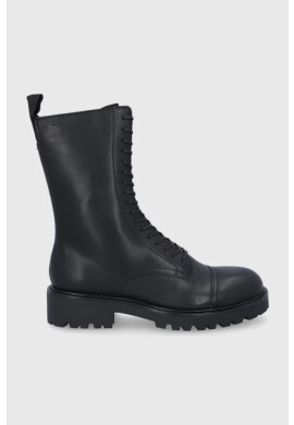 Vagabond Shoemakers Кожени кубинки дамски в черно с платформа - Pepit.bg