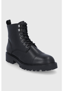 Vagabond Shoemakers Кожени кубинки дамски в черно с платформа с изолация - Pepit.bg
