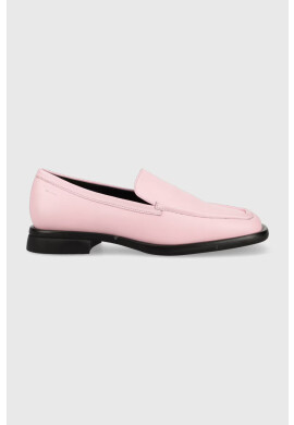Vagabond Shoemakers Кожени мокасини BRITTIE в розово с равна подметка 5451.001.45 - Pepit.bg