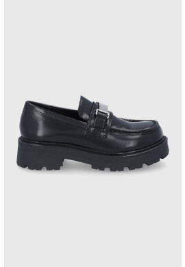 Vagabond Shoemakers Кожени мокасини дамски в черно с платформа - Pepit.bg
