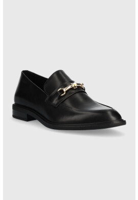Vagabond Shoemakers Кожени мокасини Frances 2.0 в черно с равна подметка - Pepit.bg