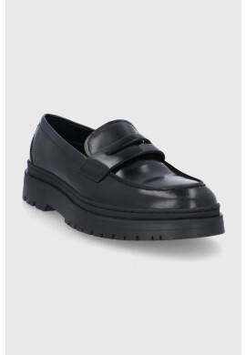 Vagabond Shoemakers Кожени мокасини James мъжки в черно - Pepit.bg