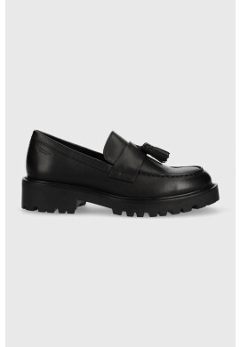 Vagabond Shoemakers Кожени мокасини Kenova в черно с платформа - Pepit.bg