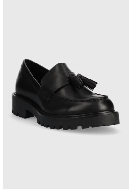 Vagabond Shoemakers Кожени мокасини Kenova в черно с платформа - Pepit.bg