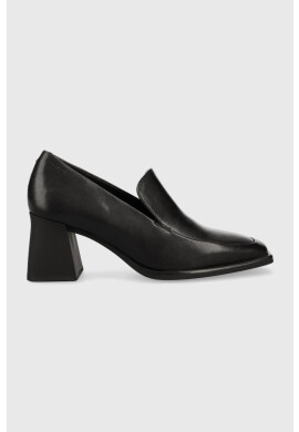 Vagabond Shoemakers Кожени обувки с дебел ток Hedda в черно с висок ток 5503.001.20 - Pepit.bg