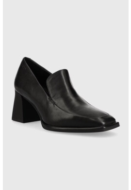Vagabond Shoemakers Кожени обувки с дебел ток Hedda в черно с висок ток 5503.001.20 - Pepit.bg