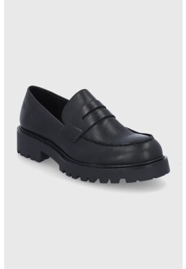 Vagabond Shoemakers Кожени половинки обувки дамски в черно с равна подметка - Pepit.bg