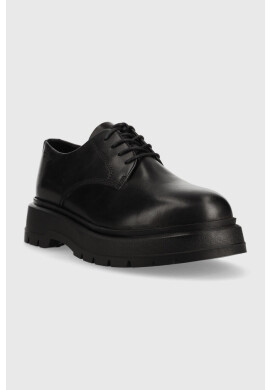 Vagabond Shoemakers Кожени половинки обувки Jeff в черно - Pepit.bg