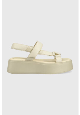 Vagabond Shoemakers Кожени сандали Courtney в бежово с платформа - Pepit.bg