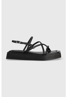 Vagabond Shoemakers Кожени сандали Evy в черно с платформа - Pepit.bg