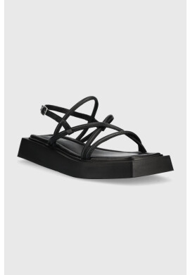 Vagabond Shoemakers Кожени сандали Evy в черно с платформа - Pepit.bg