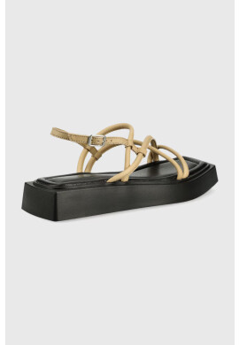 Vagabond Shoemakers Кожени сандали Evy в бежово с платформа - Pepit.bg
